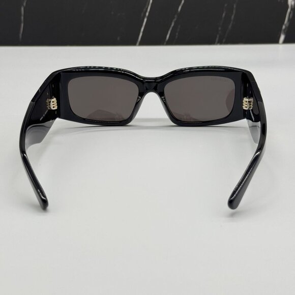 NEW BALENCIAGA BB0360S 005 UNISEX BLACK SUNGLASSES - Picture 7 of 13